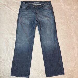 7 For All Mankind Dark Blue bootcut Denim Jeans Men’s size 38